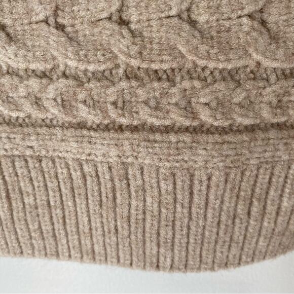 Blank NYC Horizontal Cable Crewneck Sweater Tan Aspen NWTs size XS - Picture 5 of 8